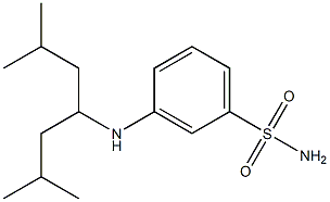 3-[(2,6-dimethylheptan-4-yl)amino]benzene-1-sulfonamide Struktur