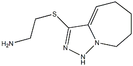 3-[(2-aminoethyl)sulfanyl]-5H,6H,7H,8H,9H-[1,2,4]triazolo[3,4-a]azepine Struktur