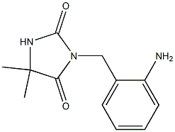 3-[(2-aminophenyl)methyl]-5,5-dimethylimidazolidine-2,4-dione Struktur