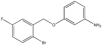 3-[(2-bromo-5-fluorophenyl)methoxy]aniline Struktur