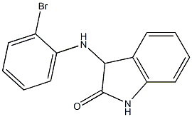 3-[(2-bromophenyl)amino]-2,3-dihydro-1H-indol-2-one Struktur