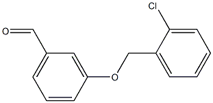 3-[(2-chlorophenyl)methoxy]benzaldehyde Struktur