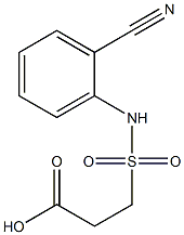 3-[(2-cyanophenyl)sulfamoyl]propanoic acid Struktur