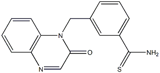 3-[(2-oxoquinoxalin-1(2H)-yl)methyl]benzenecarbothioamide Struktur