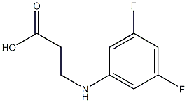 3-[(3,5-difluorophenyl)amino]propanoic acid Struktur