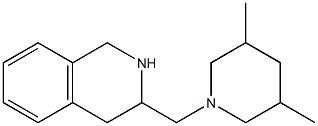 3-[(3,5-dimethylpiperidin-1-yl)methyl]-1,2,3,4-tetrahydroisoquinoline Struktur