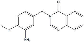 3-[(3-amino-4-methoxyphenyl)methyl]-3,4-dihydroquinazolin-4-one Struktur