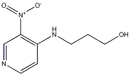 3-[(3-nitropyridin-4-yl)amino]propan-1-ol Struktur