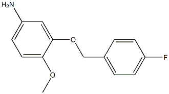 3-[(4-fluorobenzyl)oxy]-4-methoxyaniline Struktur