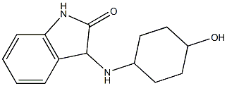 3-[(4-hydroxycyclohexyl)amino]-2,3-dihydro-1H-indol-2-one Struktur