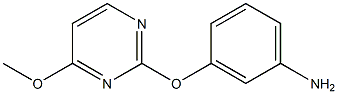 3-[(4-methoxypyrimidin-2-yl)oxy]aniline Struktur