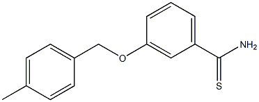 3-[(4-methylphenyl)methoxy]benzene-1-carbothioamide Struktur