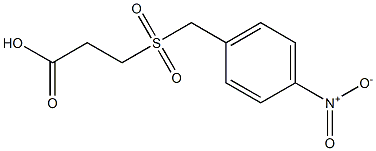 3-[(4-nitrobenzyl)sulfonyl]propanoic acid Struktur