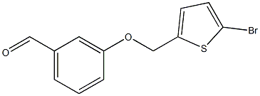 3-[(5-bromothien-2-yl)methoxy]benzaldehyde Struktur