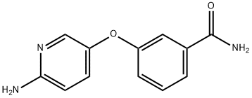 3-[(6-aminopyridin-3-yl)oxy]benzamide Struktur