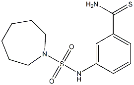 3-[(azepane-1-sulfonyl)amino]benzene-1-carbothioamide Struktur