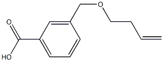 3-[(but-3-en-1-yloxy)methyl]benzoic acid Struktur