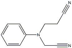 3-[(cyanomethyl)(phenyl)amino]propanenitrile Struktur