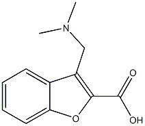 3-[(dimethylamino)methyl]-1-benzofuran-2-carboxylic acid Struktur