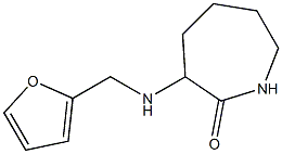 3-[(furan-2-ylmethyl)amino]azepan-2-one Struktur