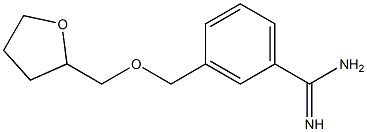 3-[(tetrahydrofuran-2-ylmethoxy)methyl]benzenecarboximidamide Struktur