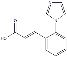 3-[2-(1H-imidazol-1-yl)phenyl]prop-2-enoic acid Struktur