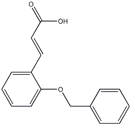 3-[2-(benzyloxy)phenyl]prop-2-enoic acid Struktur