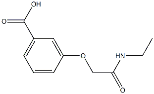 3-[2-(ethylamino)-2-oxoethoxy]benzoic acid Struktur