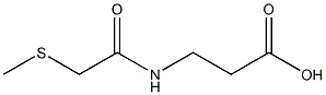 3-[2-(methylsulfanyl)acetamido]propanoic acid Struktur