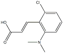 3-[2-chloro-6-(dimethylamino)phenyl]prop-2-enoic acid Struktur