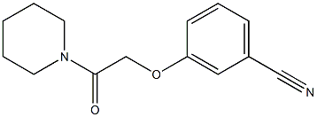 3-[2-oxo-2-(piperidin-1-yl)ethoxy]benzonitrile Struktur