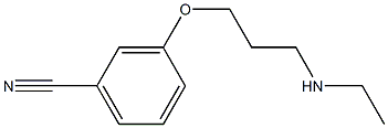 3-[3-(ethylamino)propoxy]benzonitrile Struktur