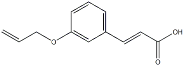 3-[3-(prop-2-en-1-yloxy)phenyl]prop-2-enoic acid Struktur