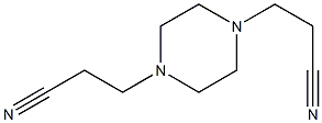 3-[4-(2-cyanoethyl)piperazin-1-yl]propanenitrile Struktur