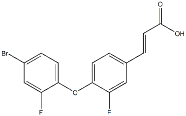 3-[4-(4-bromo-2-fluorophenoxy)-3-fluorophenyl]prop-2-enoic acid Struktur