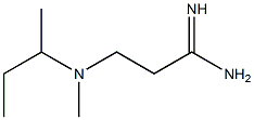 3-[butan-2-yl(methyl)amino]propanimidamide Struktur