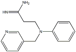 3-[phenyl(pyridin-3-ylmethyl)amino]propanimidamide Struktur