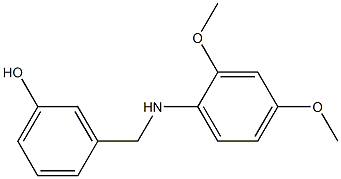 3-{[(2,4-dimethoxyphenyl)amino]methyl}phenol Struktur