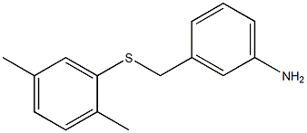 3-{[(2,5-dimethylphenyl)sulfanyl]methyl}aniline Struktur