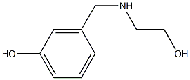 3-{[(2-hydroxyethyl)amino]methyl}phenol Struktur