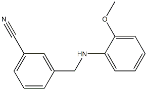 3-{[(2-methoxyphenyl)amino]methyl}benzonitrile Struktur