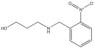 3-{[(2-nitrophenyl)methyl]amino}propan-1-ol Struktur