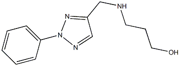 3-{[(2-phenyl-2H-1,2,3-triazol-4-yl)methyl]amino}propan-1-ol Struktur