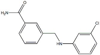 3-{[(3-chlorophenyl)amino]methyl}benzamide Struktur