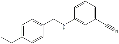 3-{[(4-ethylphenyl)methyl]amino}benzonitrile Struktur