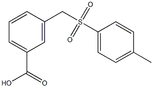 3-{[(4-methylbenzene)sulfonyl]methyl}benzoic acid Struktur