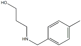 3-{[(4-methylphenyl)methyl]amino}propan-1-ol Struktur