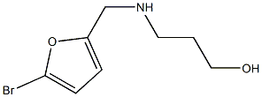 3-{[(5-bromofuran-2-yl)methyl]amino}propan-1-ol Struktur