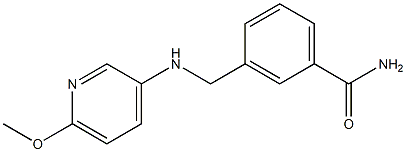 3-{[(6-methoxypyridin-3-yl)amino]methyl}benzamide Struktur