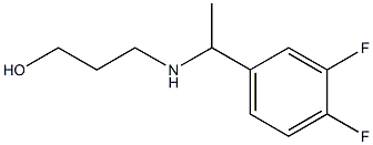 3-{[1-(3,4-difluorophenyl)ethyl]amino}propan-1-ol Struktur